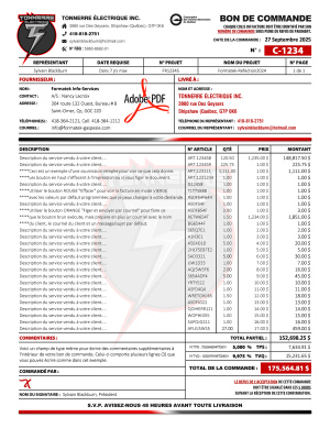 PDF | BON DE COMMANDE | # P-M3CT29-4